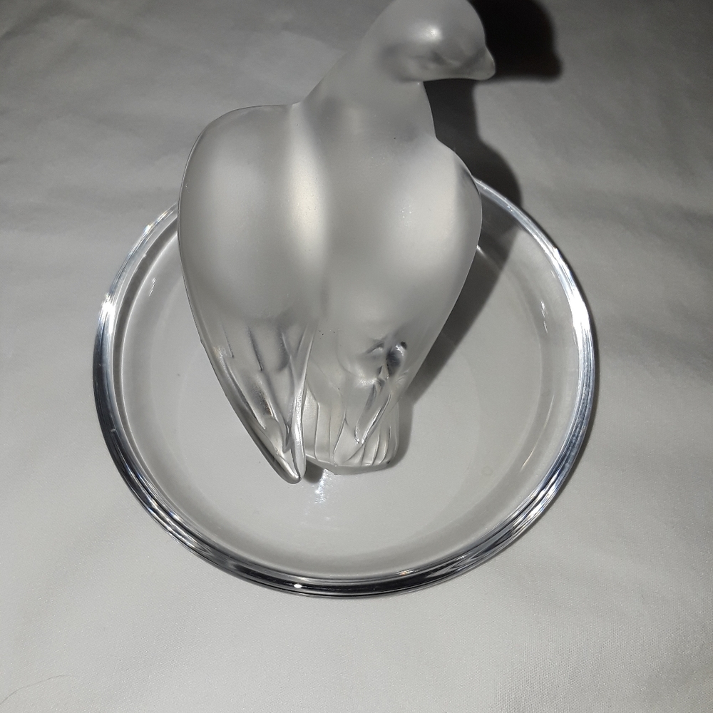 Lalique Authentic Crystal bird ring holder - Picture 2 of 8